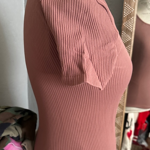 Free People | XTZ Ribbed Baby Tee Java - Picture 7 of 8